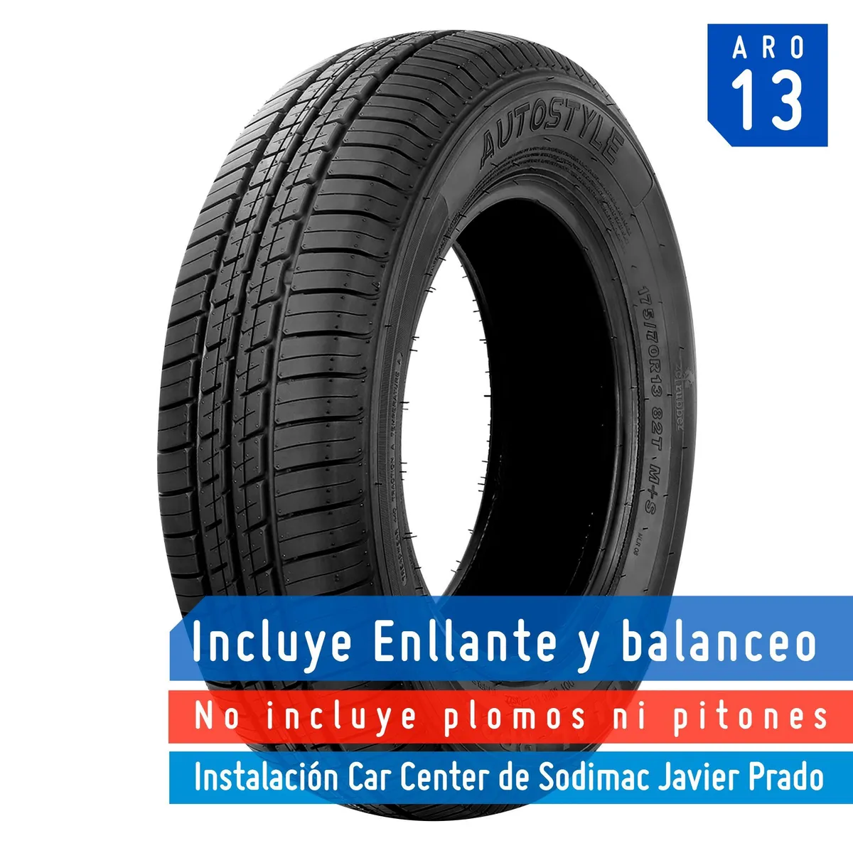 AUTOSTYLE - Llanta Autostyle 175/70R13 82T RP26
