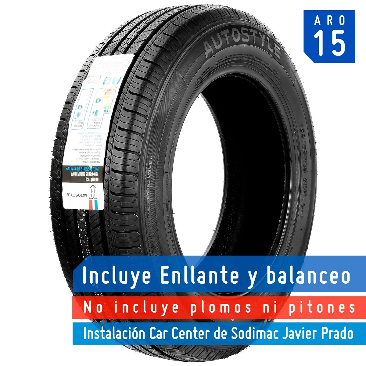 AUTOSTYLE - Neumático 185/65R15 88H RP18