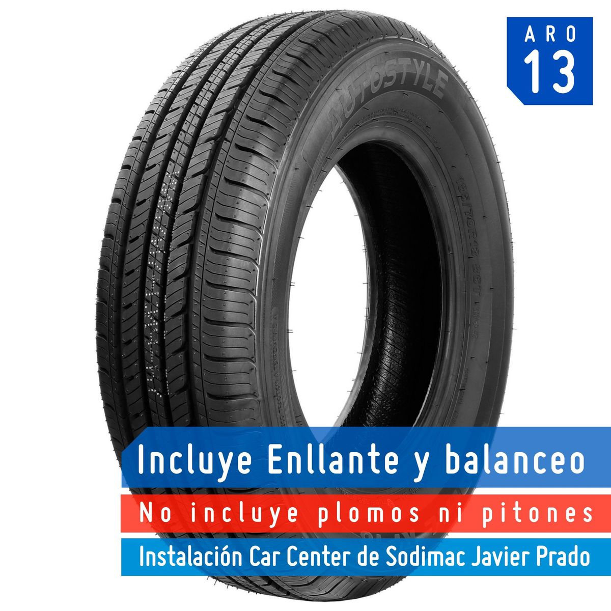 AUTOSTYLE - Llanta Autostyle 185/70R13 86T RP18