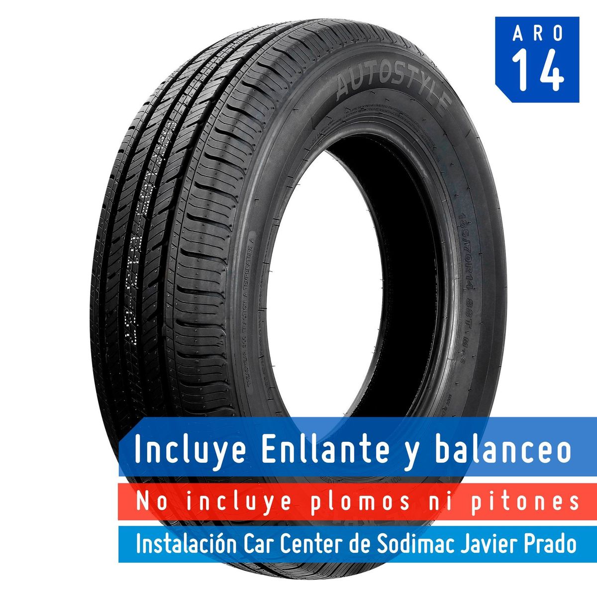 Llanta Autostyle 185/70R14 88T RP18, marca AUTOSTYLE - Foto Principal