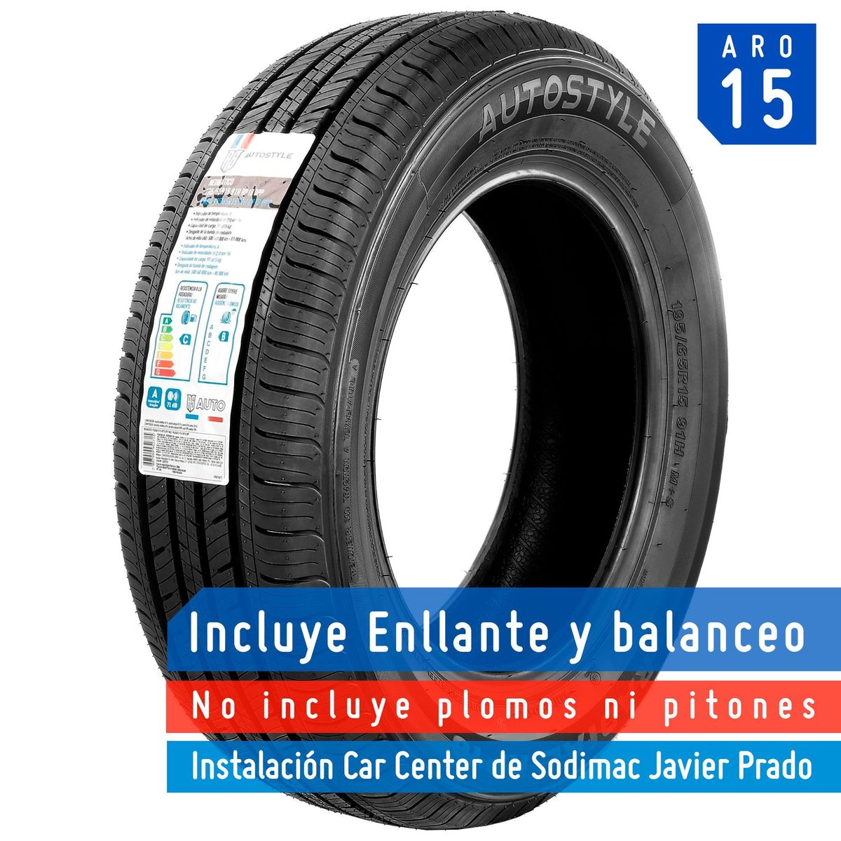 AUTOSTYLE - Llanta Autostyle 195/65R15 91H RP18
