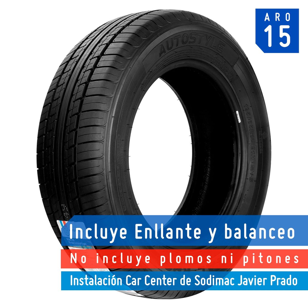 AUTOSTYLE - Llanta Autostyle 195/65R15 91H RP26