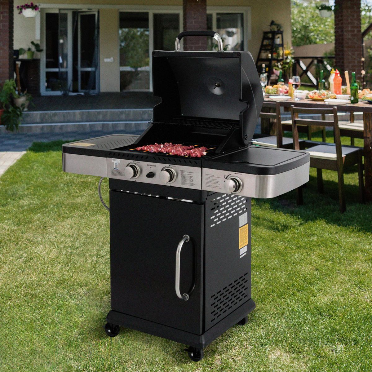 MR BEEF - Parrilla a Gas 56x129x55cm