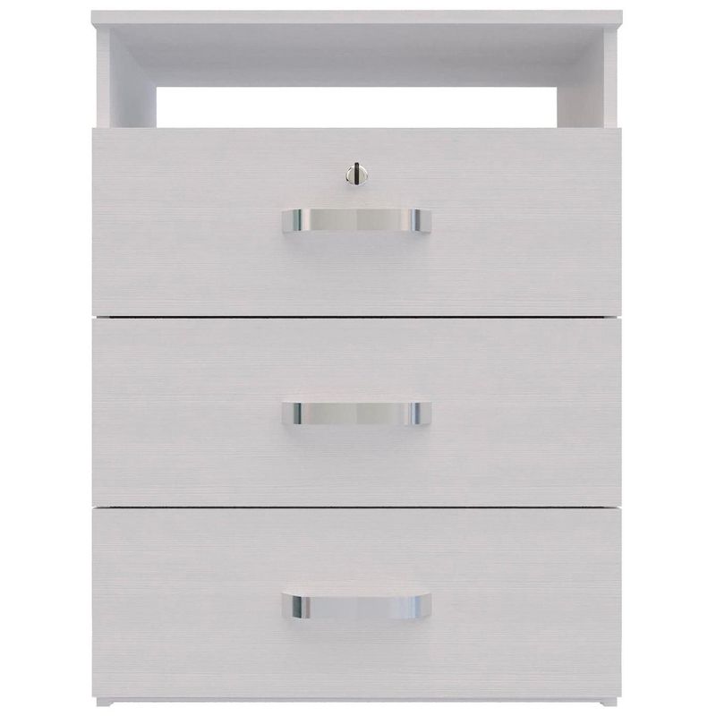 JUST HOME COLLECTION - Cómoda 3 Cajones Blanco