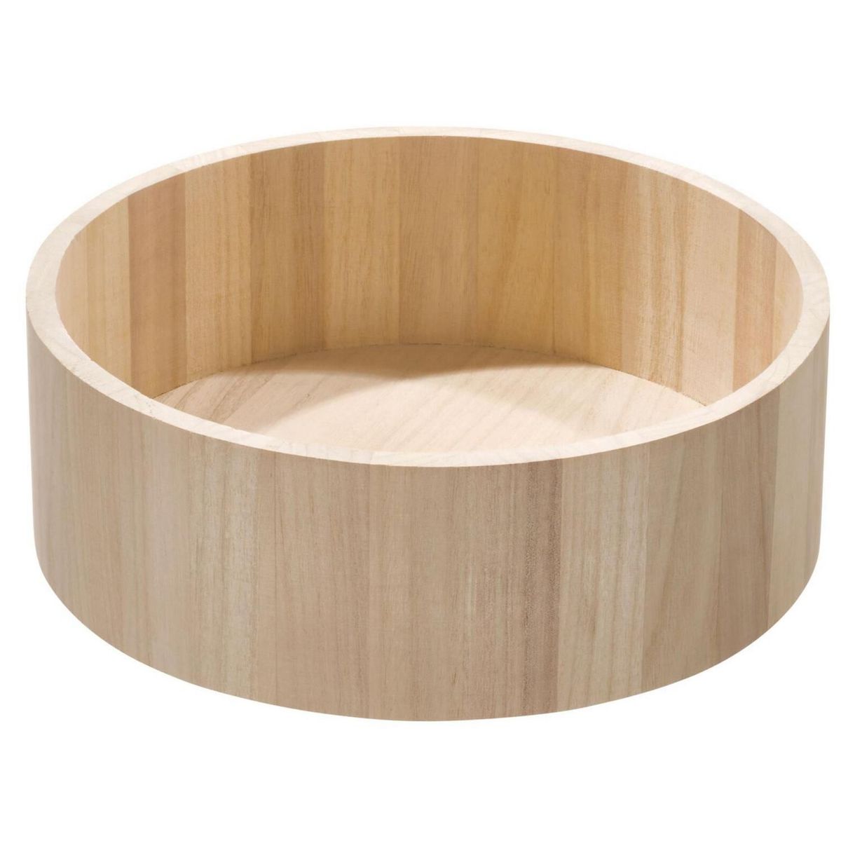 IDESIGN - Caja Organizadora de Madera Redonda Alta