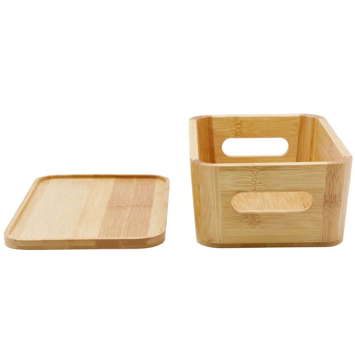 JUST HOME COLLECTION - Caja Bambú con tapa 14.2x19.6x8.5cm