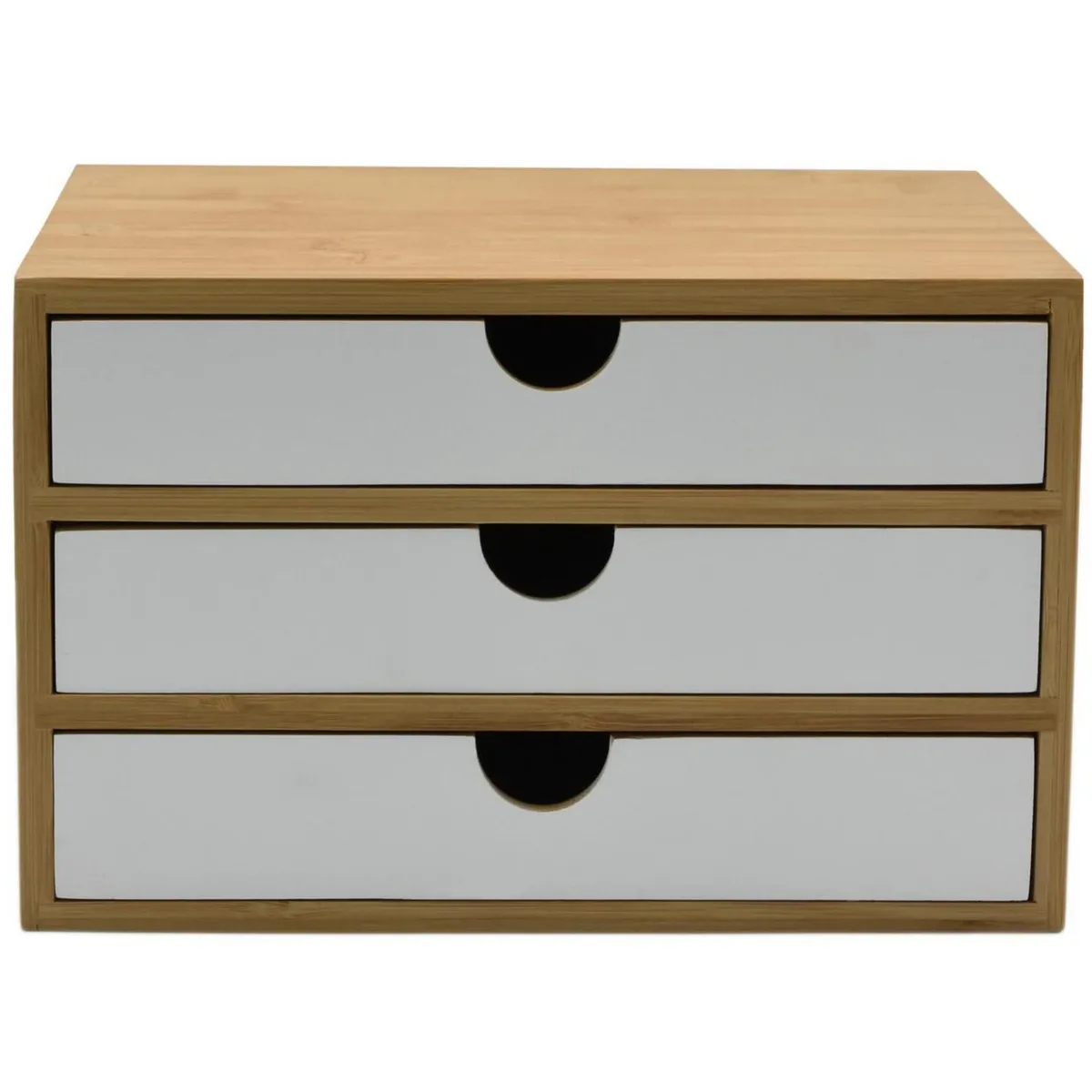 JUST HOME COLLECTION - Cajonera 3 Cajones Bambú 18X23.5X15