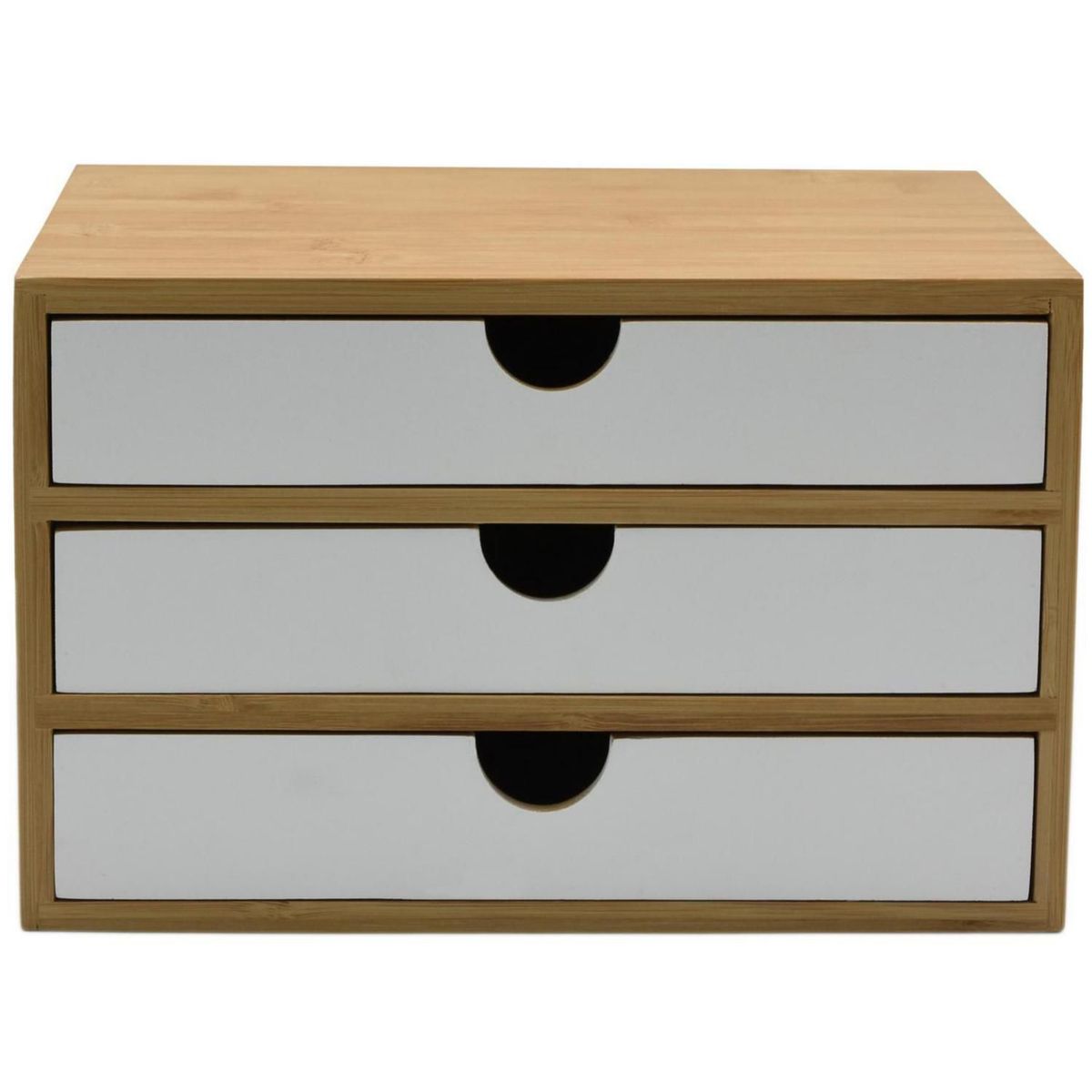 JUST HOME COLLECTION - Cajonera 3 Cajones Bambú 18X23.5X15