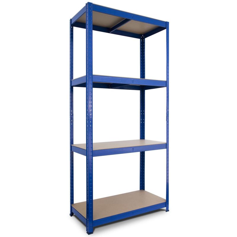 FIXSER - Estante metálico Fixser 4 Niveles 174x80x40 Stabil Azul 175 kg