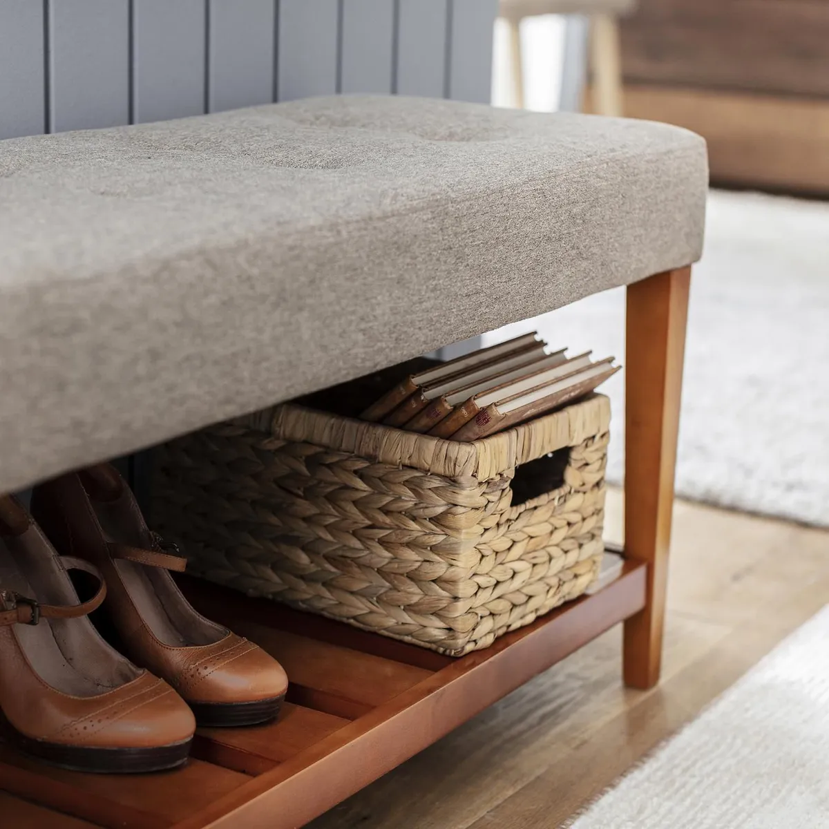 JUST HOME COLLECTION - Canasto Fibra Rect 30X20X16 M