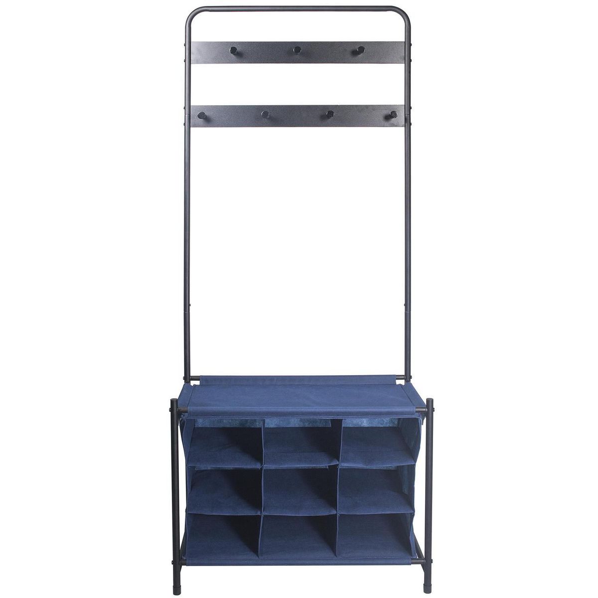 JUST HOME COLLECTION - Stand de Ropa y Zapatera 9 Pares Azul