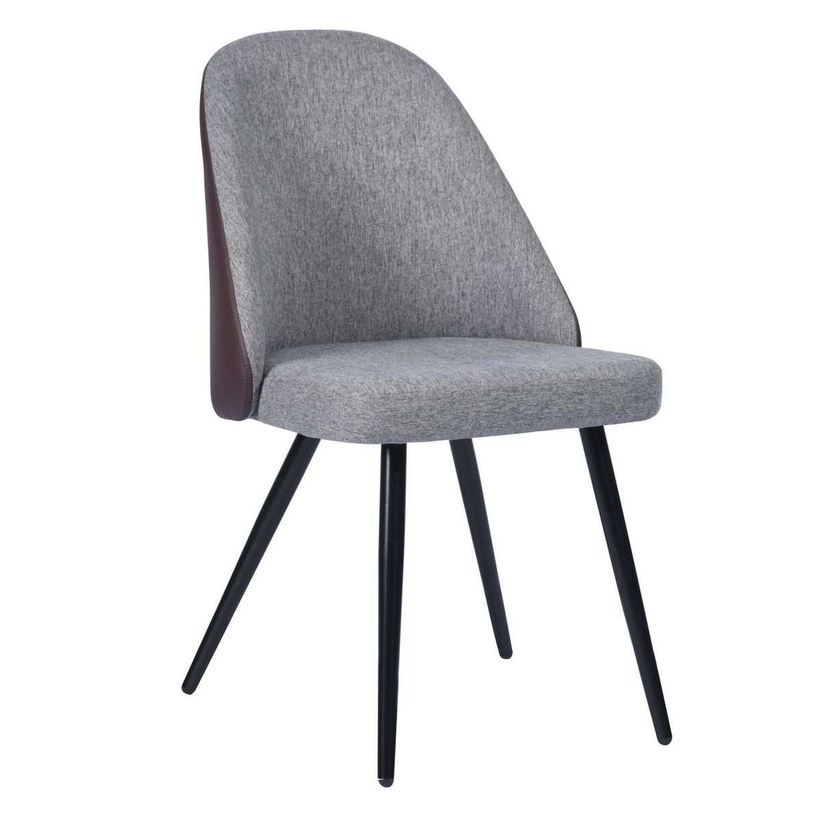 JUST HOME COLLECTION - Silla de Comedor Amold Gris/Cafe