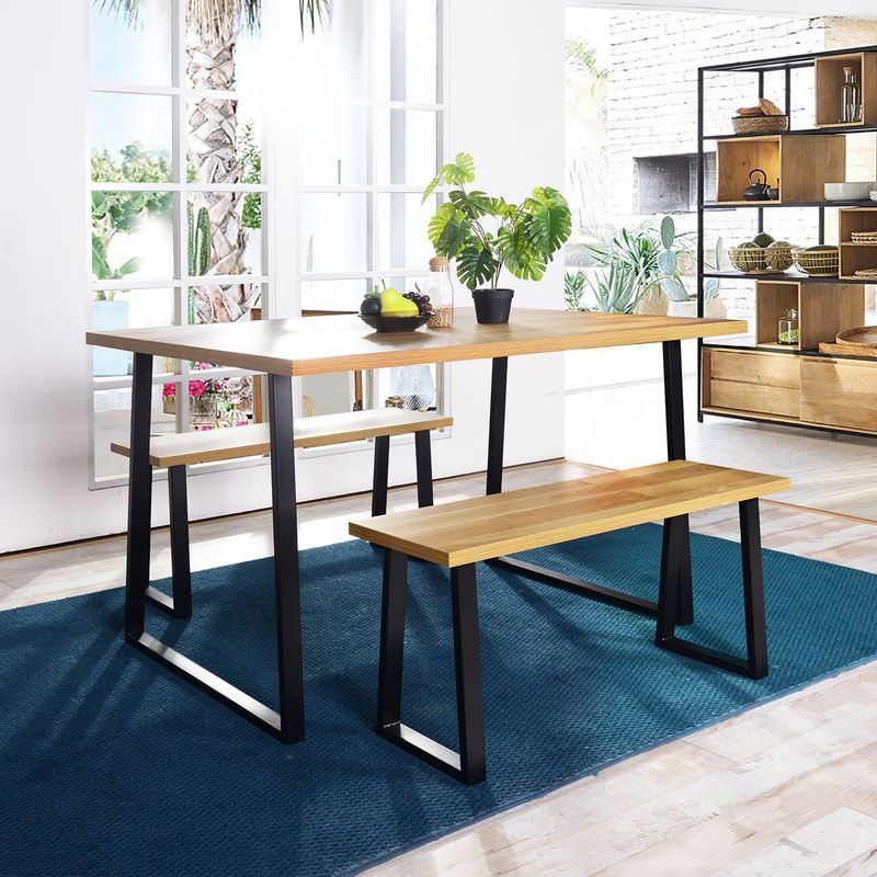 JUST HOME COLLECTION - Juego de Comedor 4 Personas Cauly