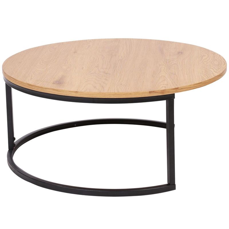 JUST HOME COLLECTION - Mesa de Centro Emily Natural/Negro