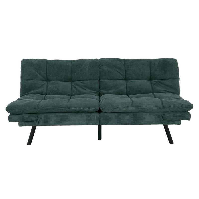 JUST HOME COLLECTION - Sofá Cama Futón 3 Cuerpos Moscú Verde
