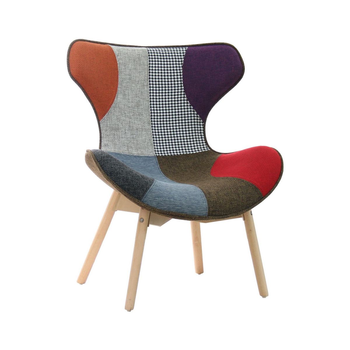 HOMY - Butaca Patchwork Multicolor 72x83x67cm