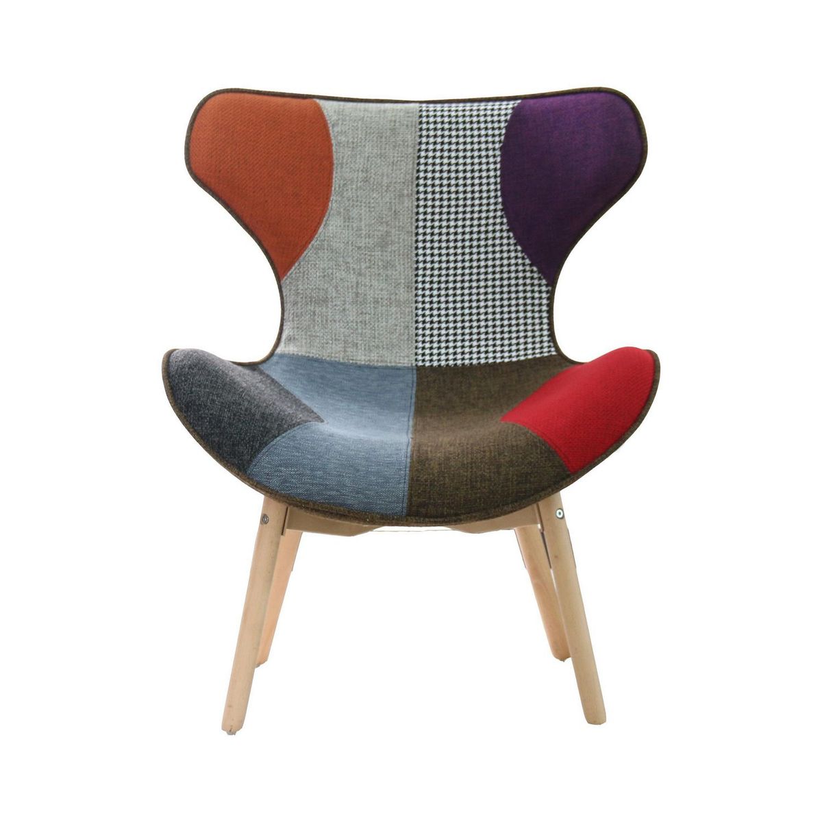 HOMY - Butaca Patchwork Multicolor 72x83x67cm