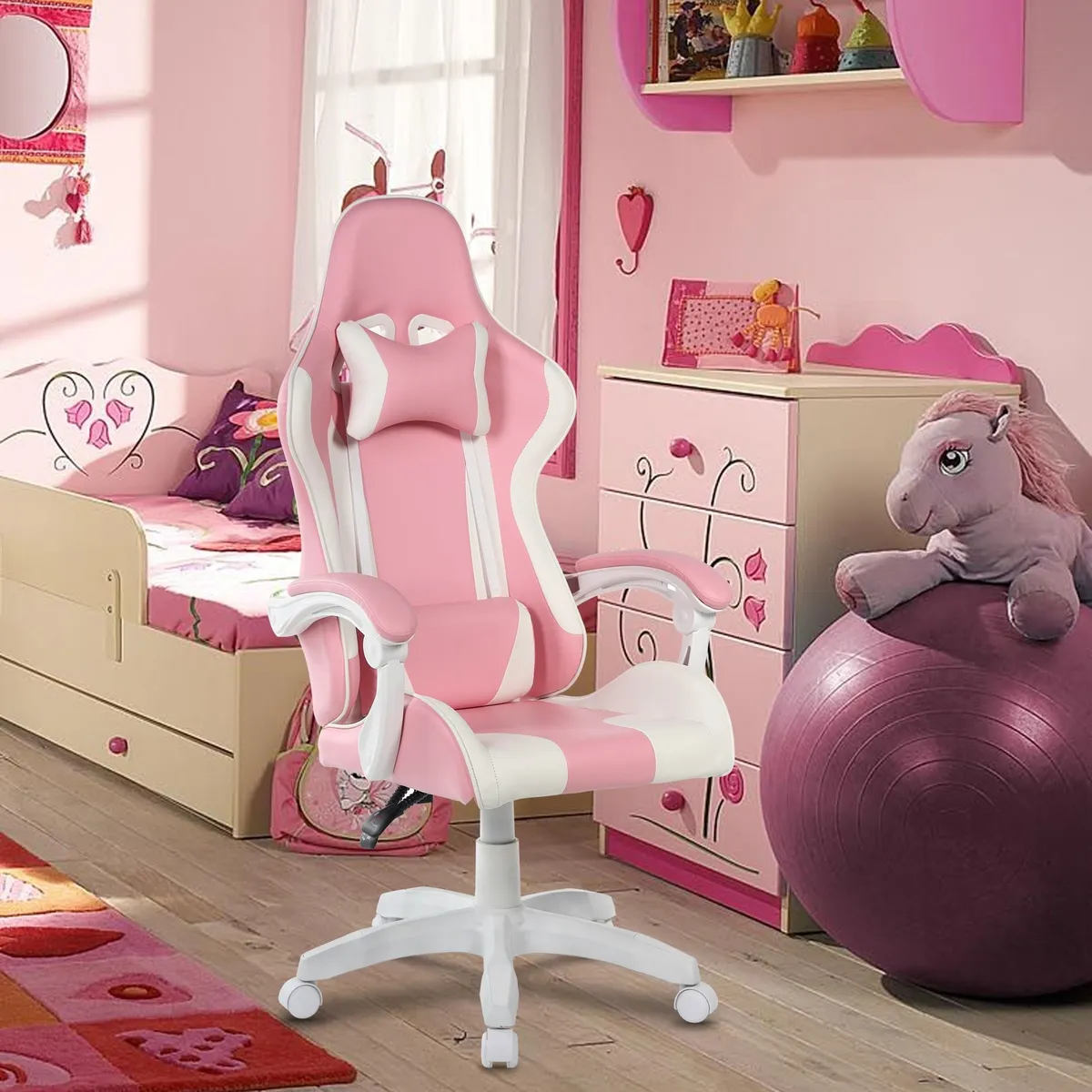 JUST HOME COLLECTION - Sillon Gamer Color Pinky
