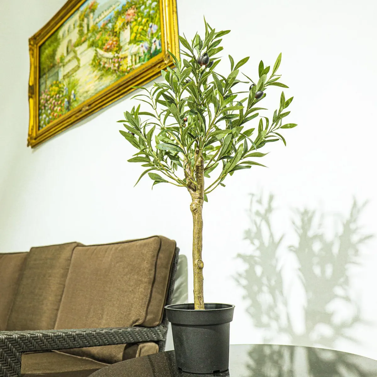 JUST HOME COLLECTION - Planta Artificial Olivo Verde 90cm