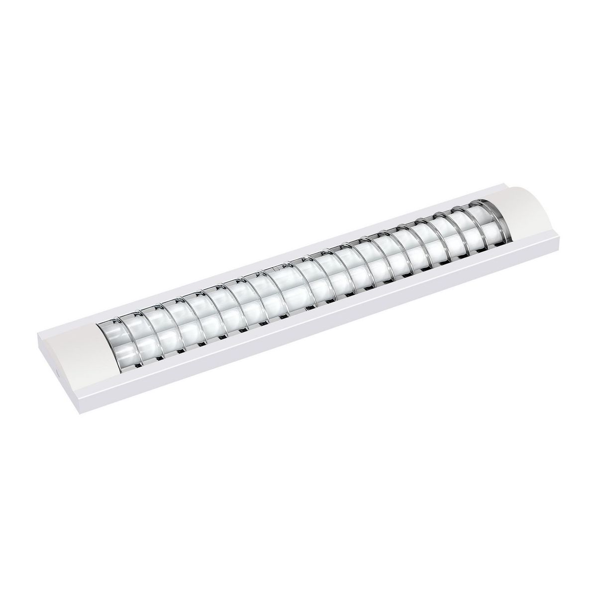 HALUX - Prisma LED con Rejilla Silver 2x11W Luz Fría