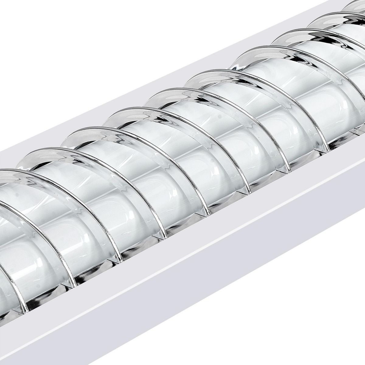 HALUX - Prisma LED con Rejilla Silver 2x11W Luz Fría