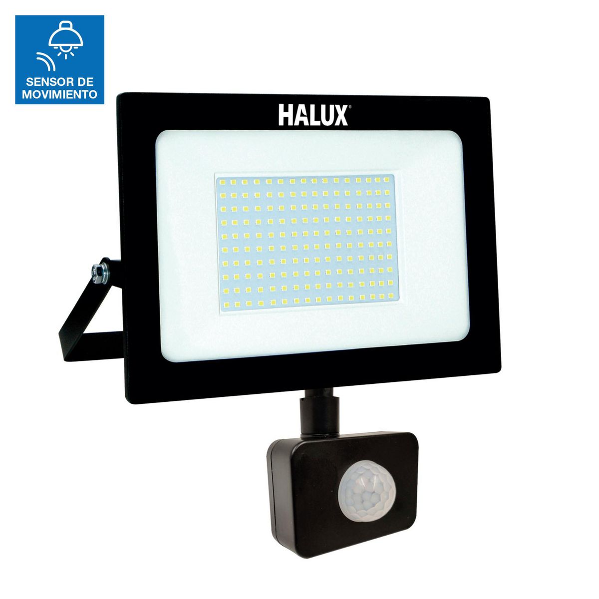 HALUX - Reflector Con Sensor Negro 100W Luz Fría Halux