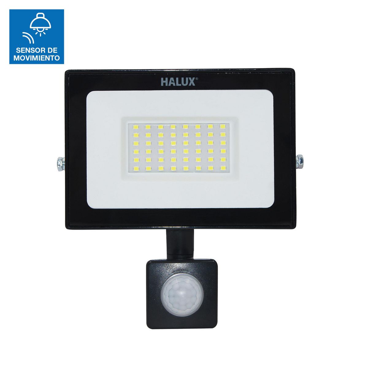 HALUX - Reflector Con Sensor Negro 30W Luz Fría Halux