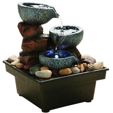 Fuente de Agua Lisboa a Pilas Poliresina/Polipropileno 13.3x18.5x13.3cm
