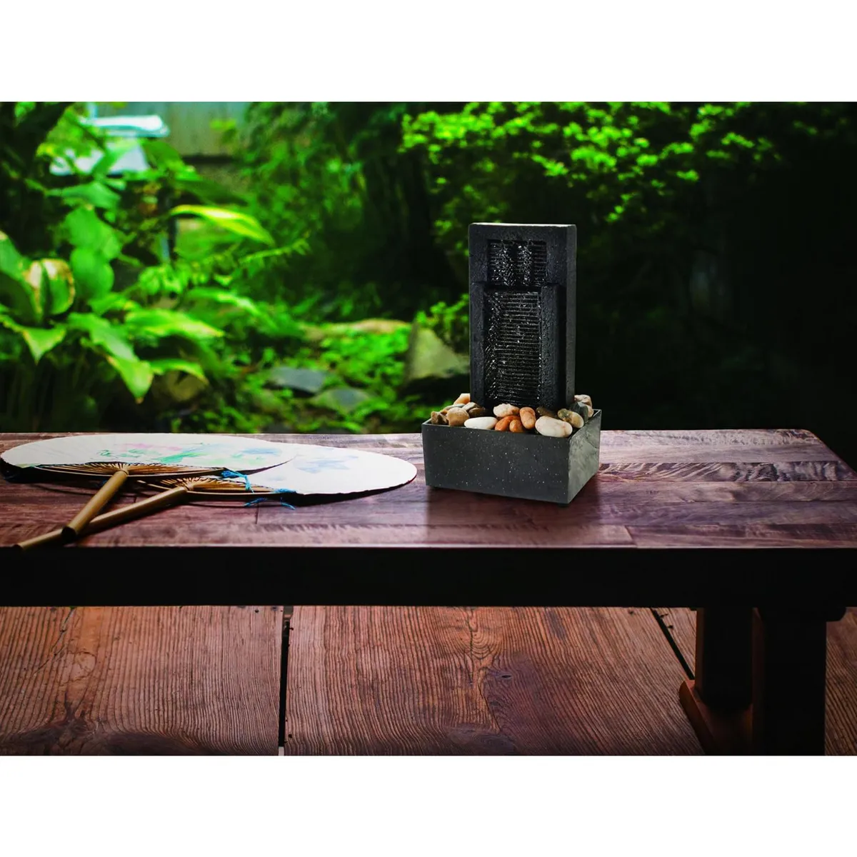 JUST HOME COLLECTION - Fuente de Agua Almada a Pilas 13.3x18.5x13.3cm