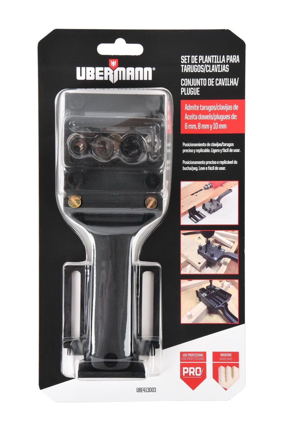 UBERMANN - Base Guía Perforación 6 8 10mm
