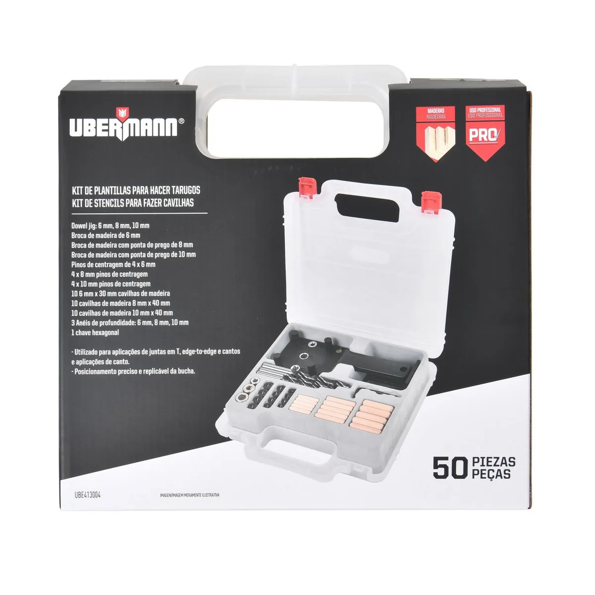 UBERMANN - Set 13 Uni Broca Para Perforación Ubermann