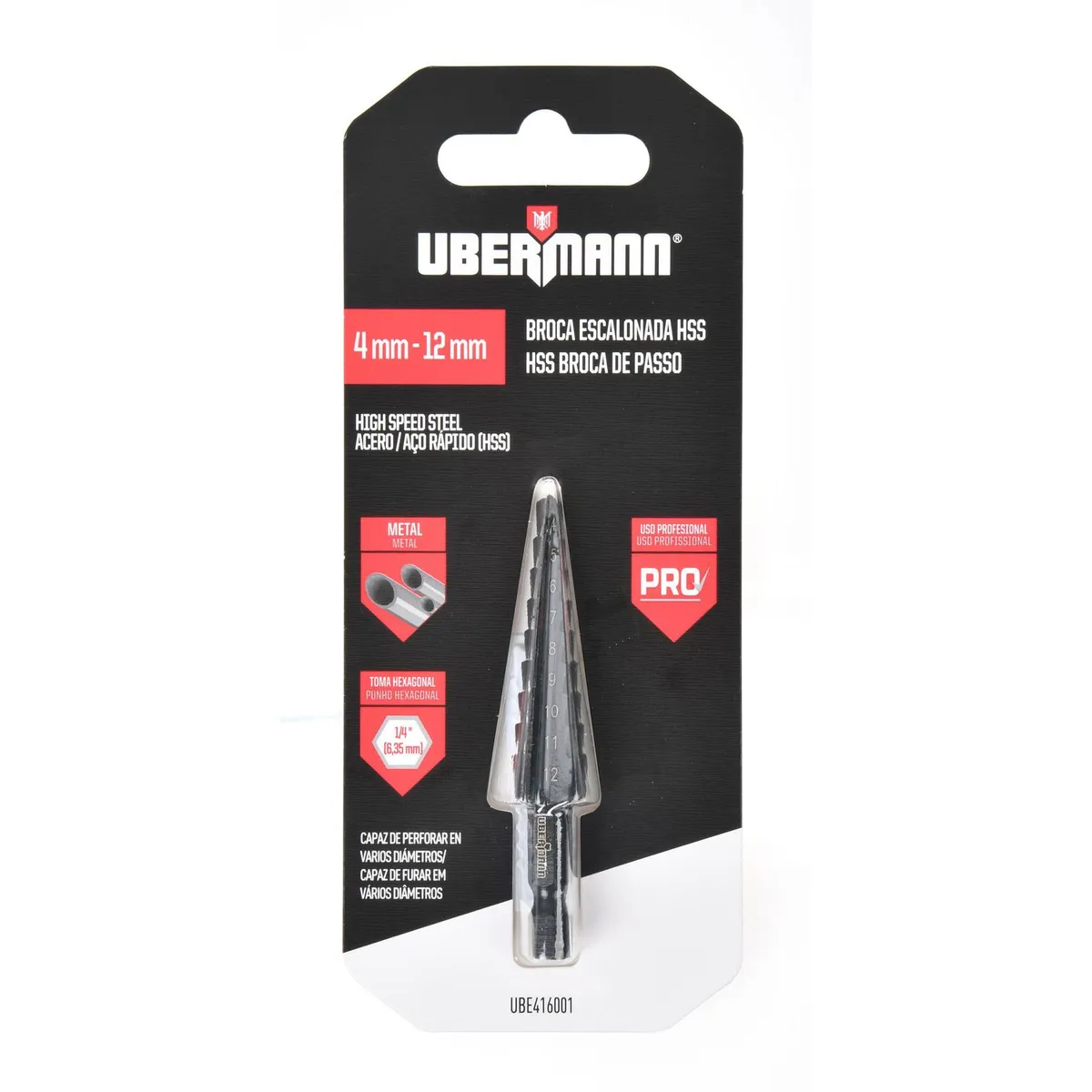 UBERMANN - Broca Escalonada 4-12mm Ubermann