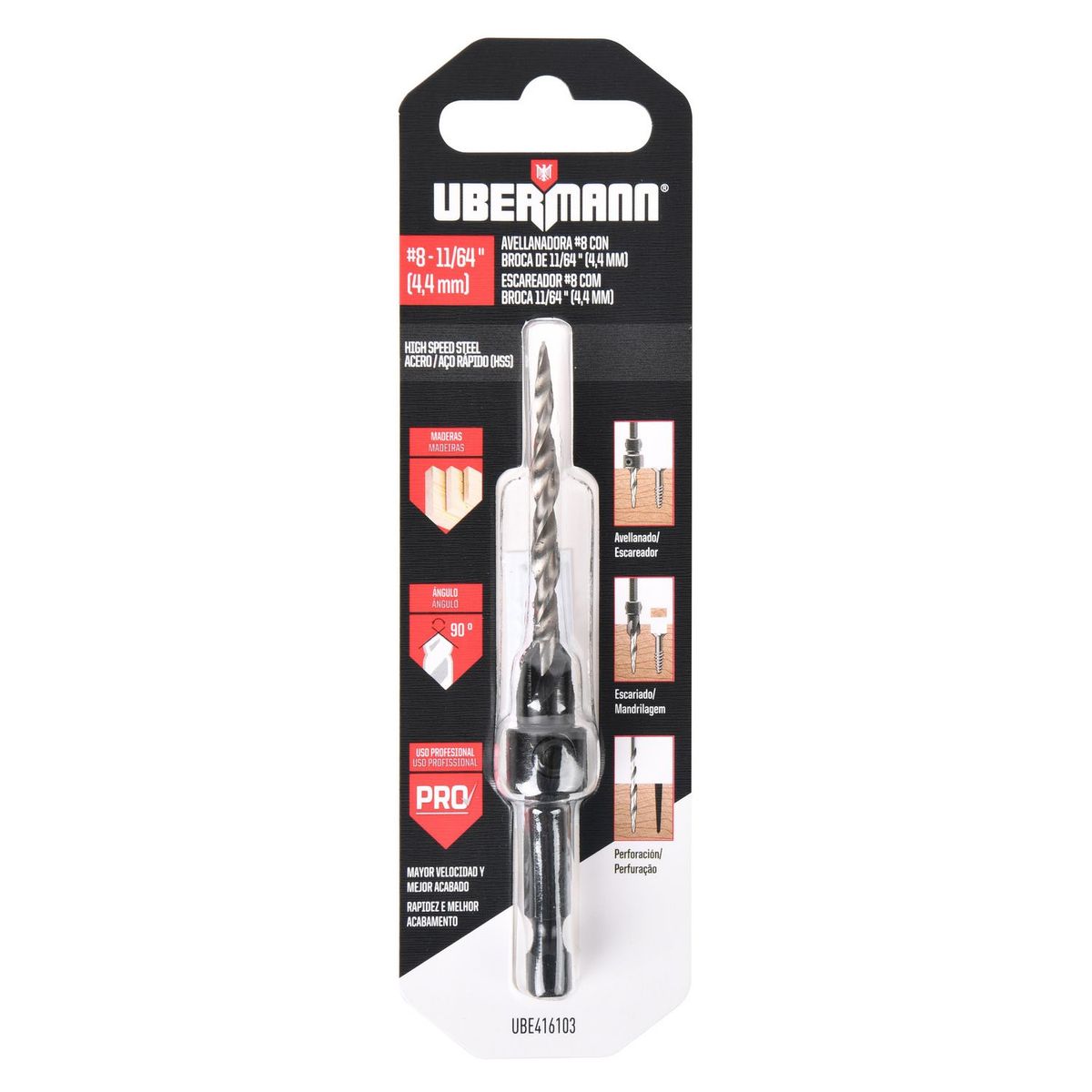 UBERMANN - Broca para Avellanar 8-11/64" Ubermann