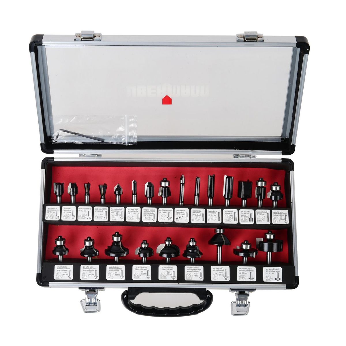 UBERMANN - Set 24 Fresas Ubermann 1/4"