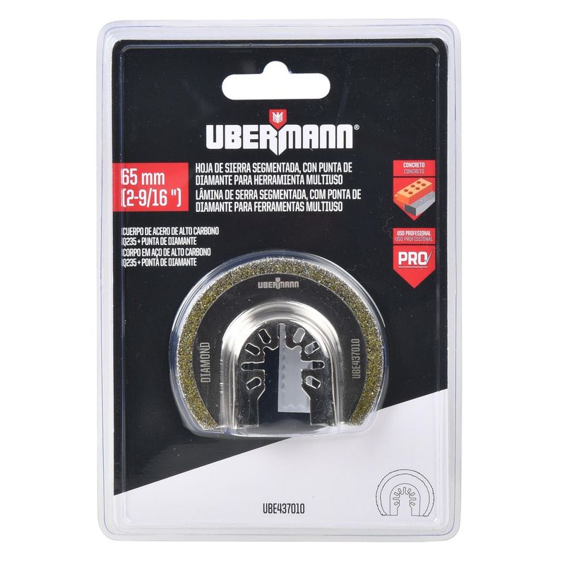 UBERMANN - Hoja curva cerámica 65 mm