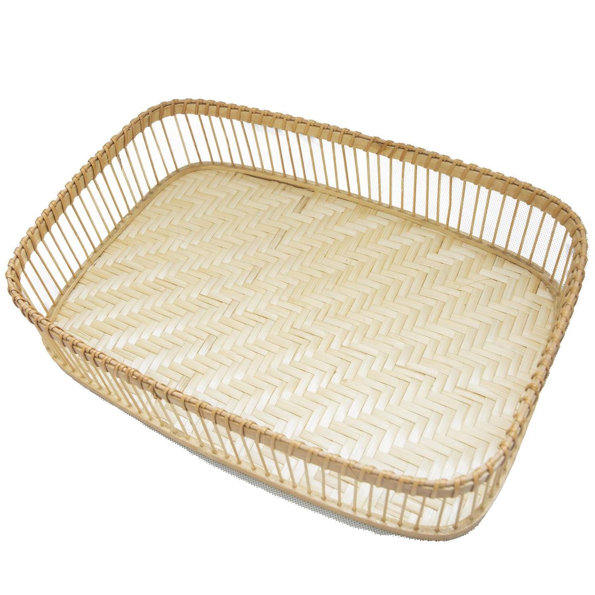 Bandeja Bambú Rectangular 35x22cm, marca JUST HOME COLLECTION - Foto 2