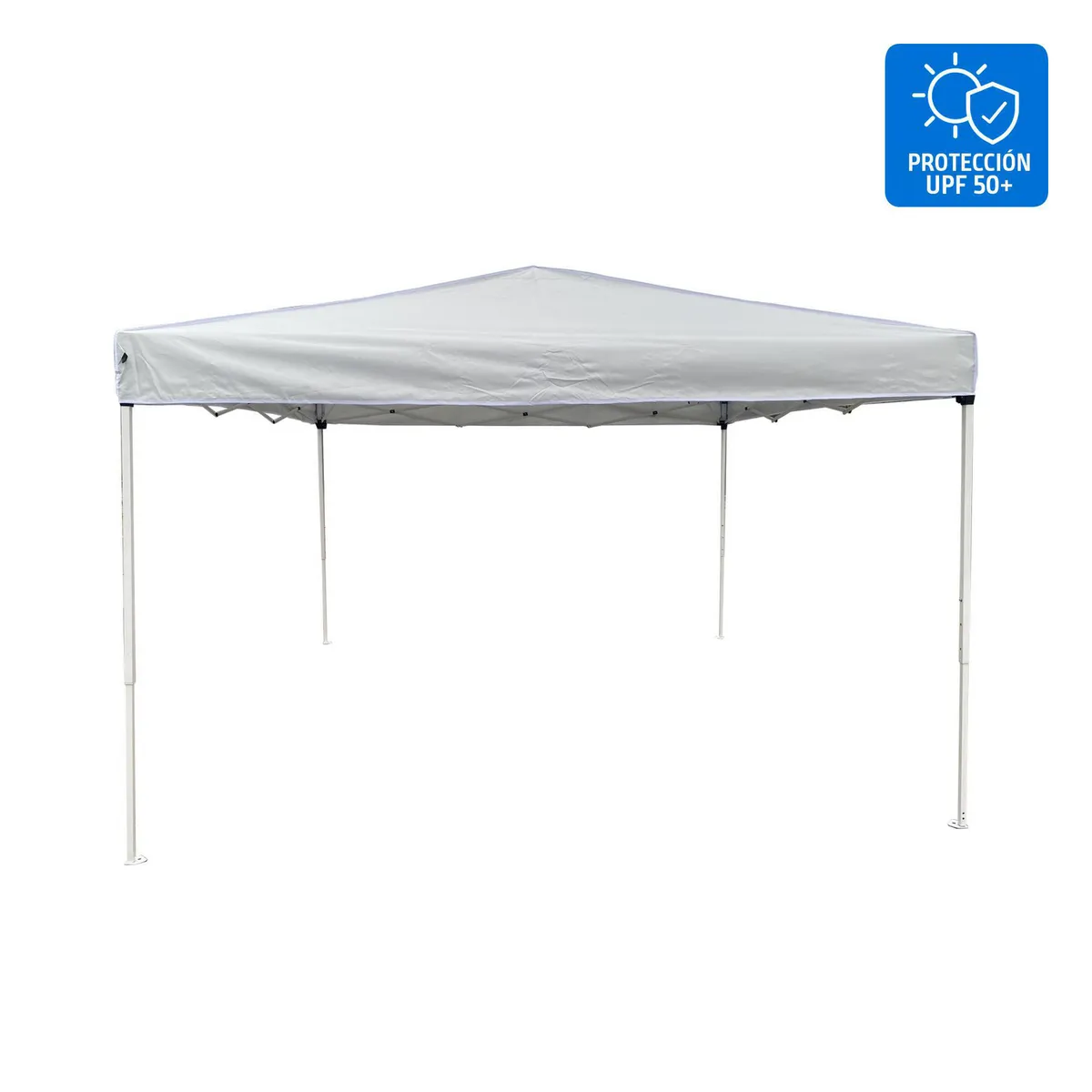 JUST HOME COLLECTION - Toldo Plegable 3x3m Protección UPF 50+ Blanco