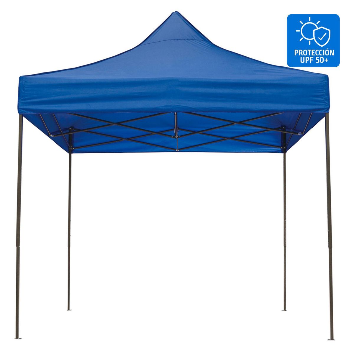 JUST HOME COLLECTION - Toldo Plegable 3x3m Protección UPF 50+ Azul