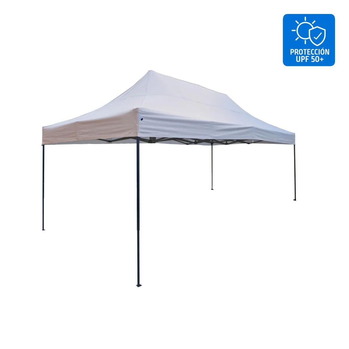 JUST HOME COLLECTION - Toldo Plegable 3x4,5m Protección UPF 50+ Blanco