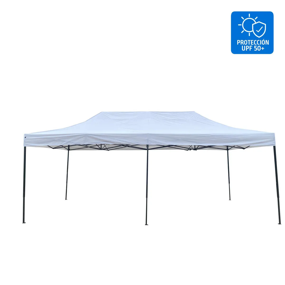 JUST HOME COLLECTION - Toldo Plegable 3x6m Protección UPF 50+ Blanco