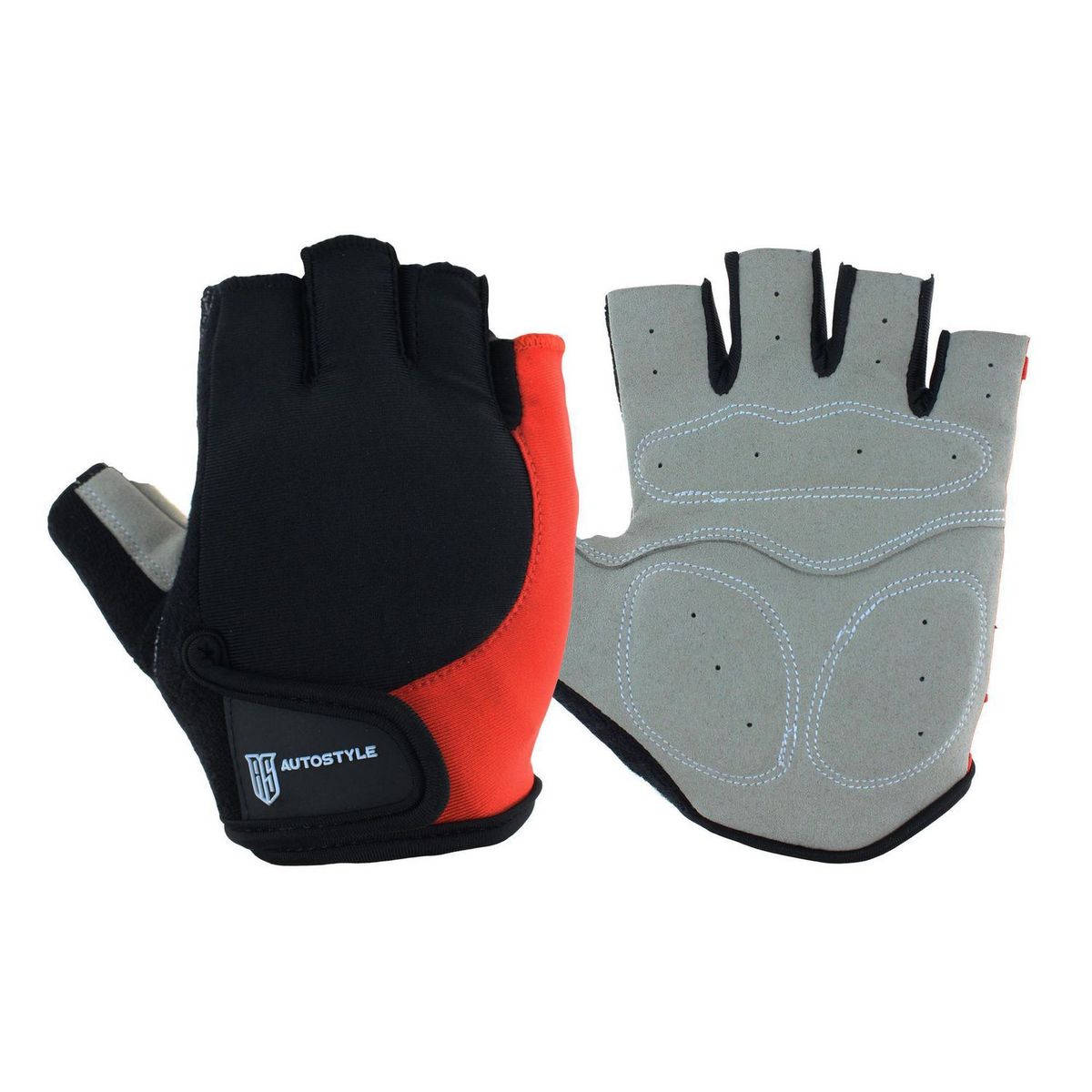 AUTOSTYLE - Guantes sin Dedos Hombre M Gris