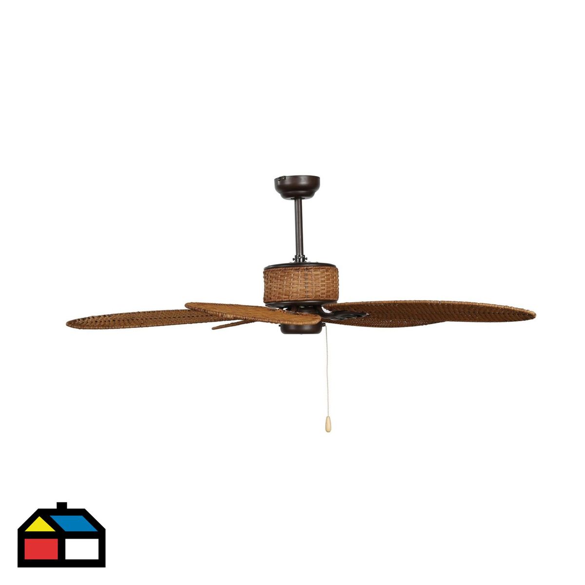 JUST HOME COLLECTION - Ventilador de Techo Ratan 59W