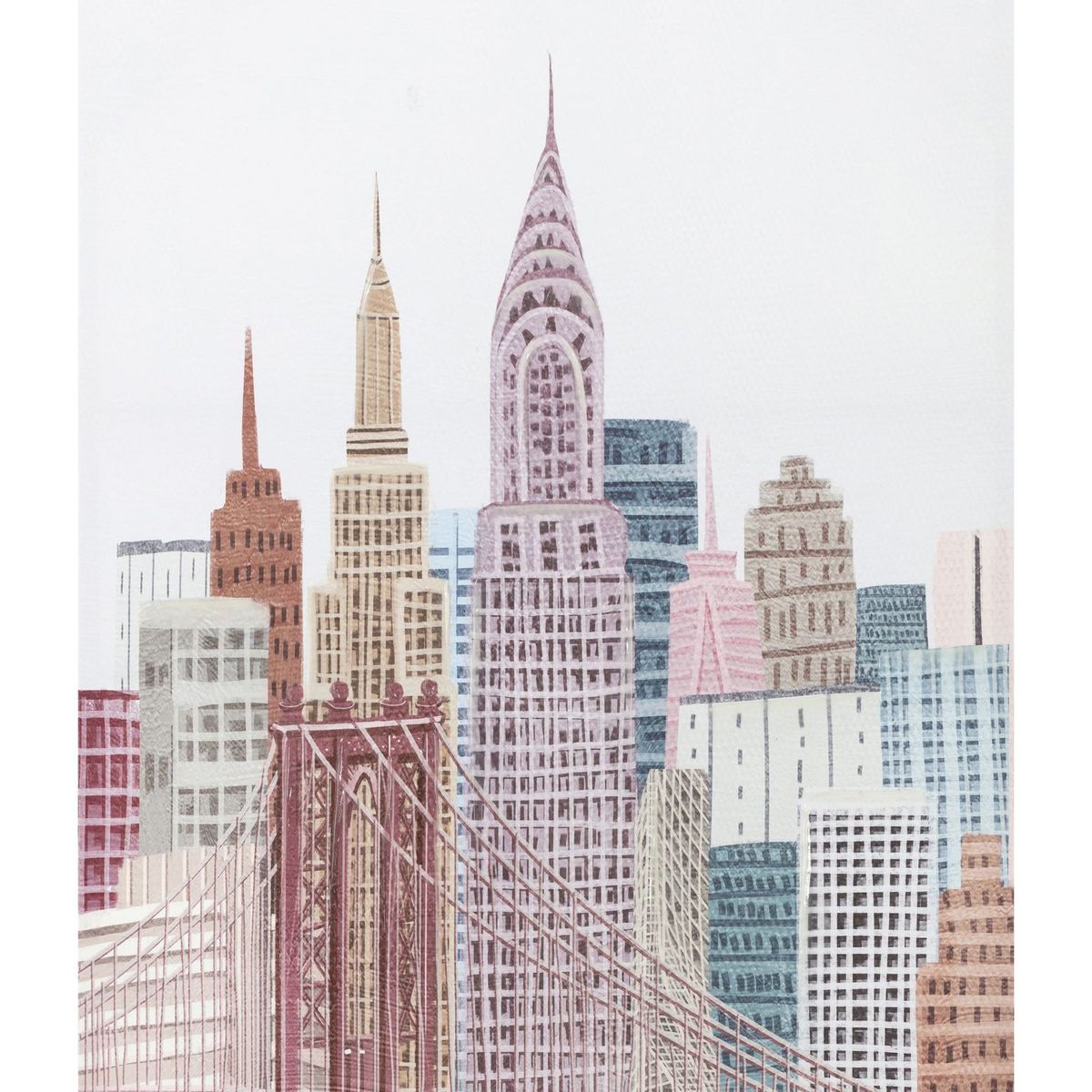 HOMY - Cuadro Canvas Ciudad Sq2 80X120 CM