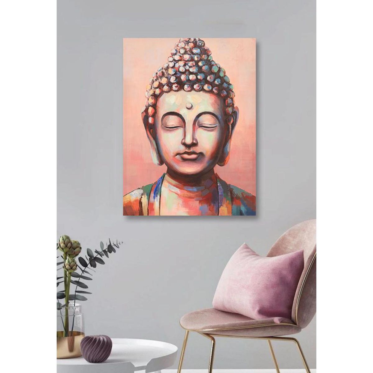 HOMY - Canvas Buda Cara 80x60cm