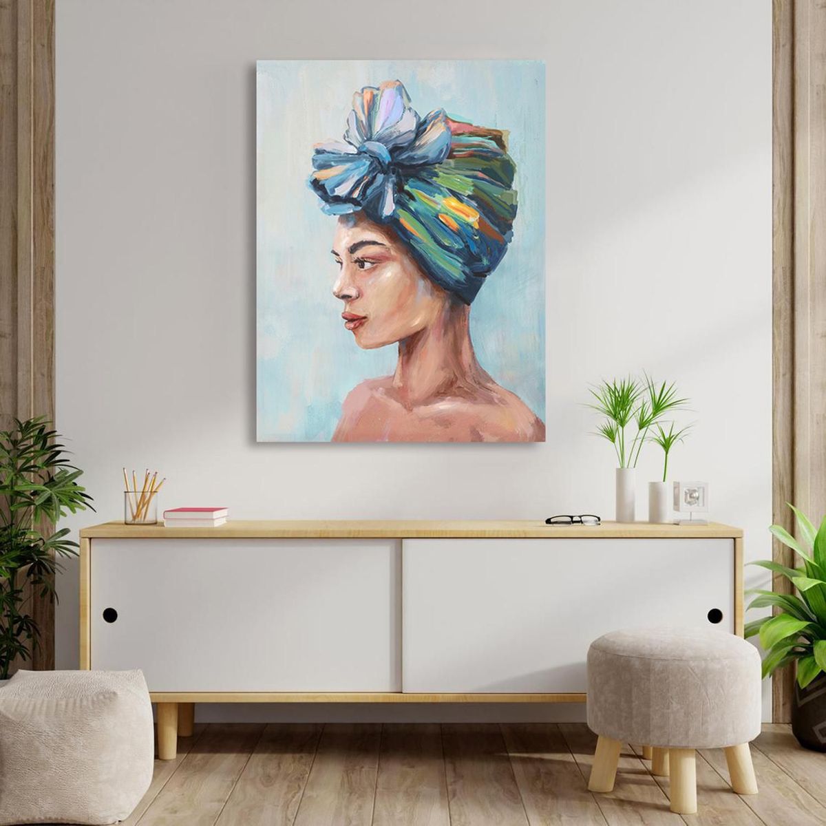 Cuadro Canvas African Pano 80X60 CM, marca HOMY - Foto 2