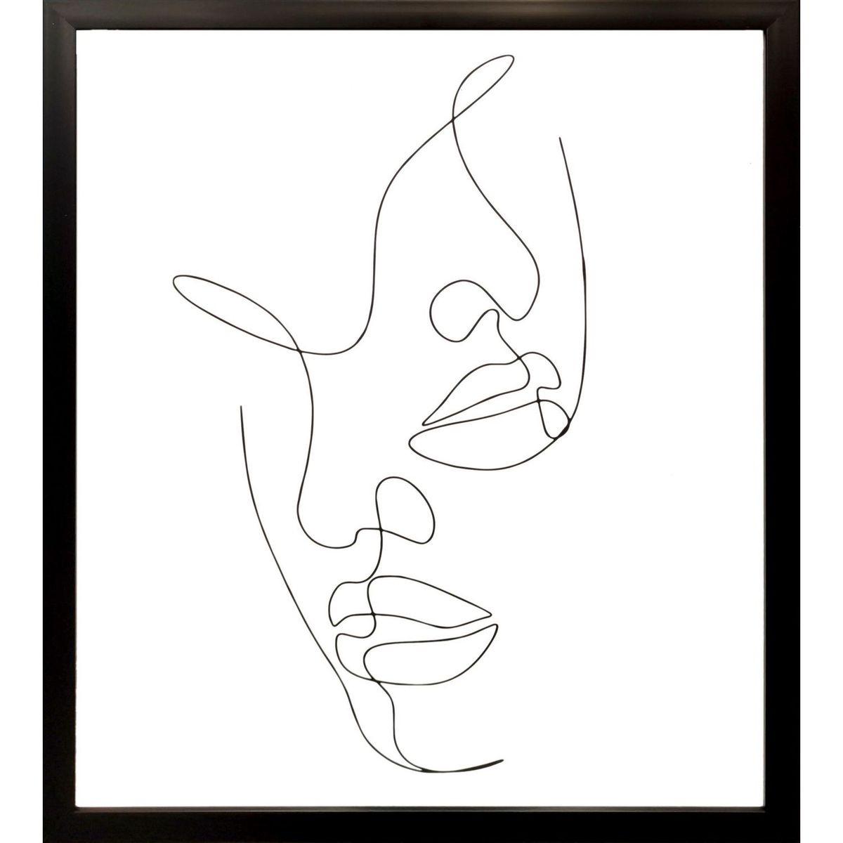 HOMY - Set x2 Cuadros Rectangulares Caras Line 43x53cm