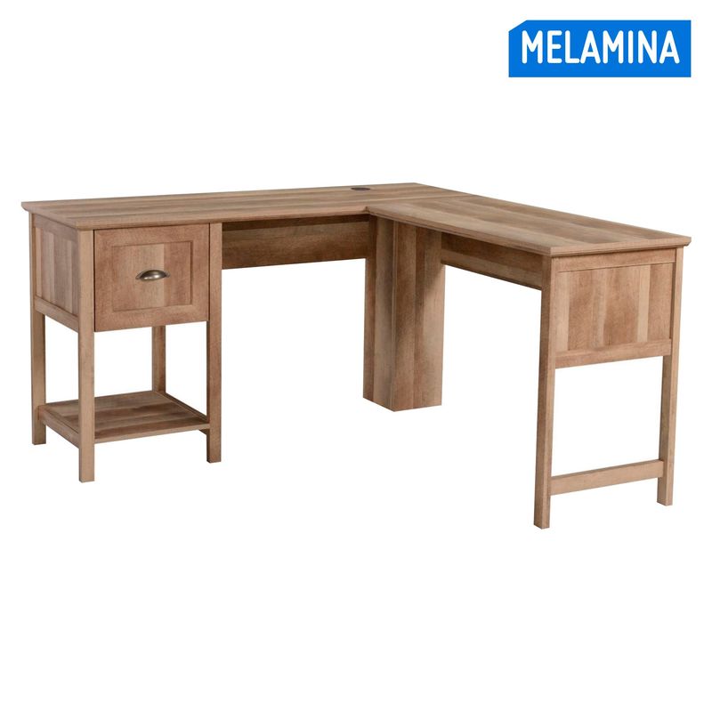 JUST HOME COLLECTION - Escritorio de Oficina en L melamina Boho