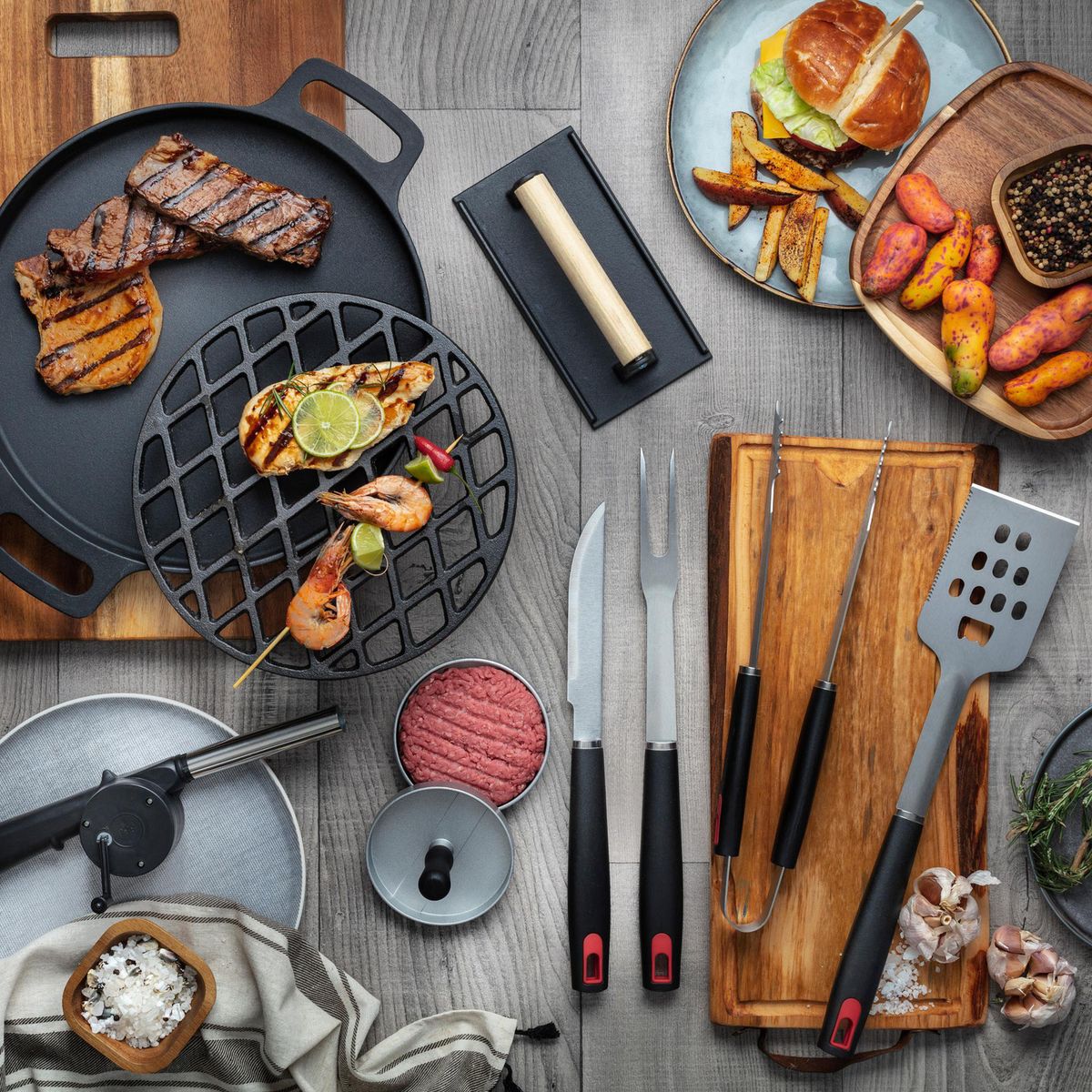 MR BEEF - Prensa Hamburguesa Aluminio