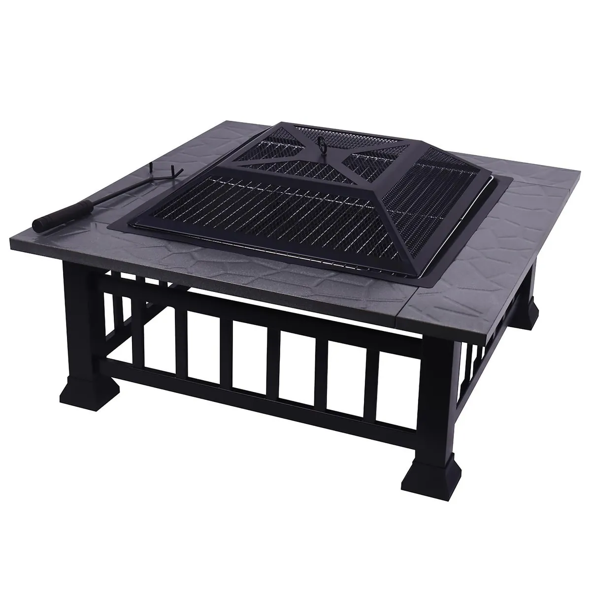 JUST HOME COLLECTION - Brasero Cuadrado 81x81x44cm