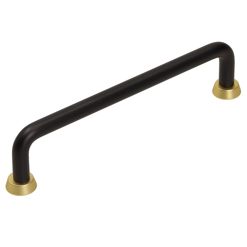 FIXSER - Jalador de Asa Acero Negro Oro Mate US18 128 mm
